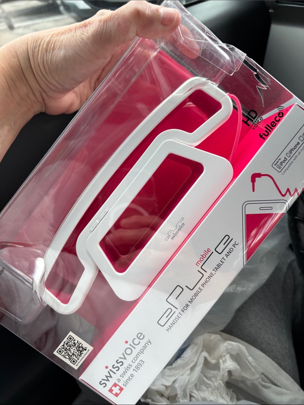 Epure Mobile White Handset for iPhones and Tablets